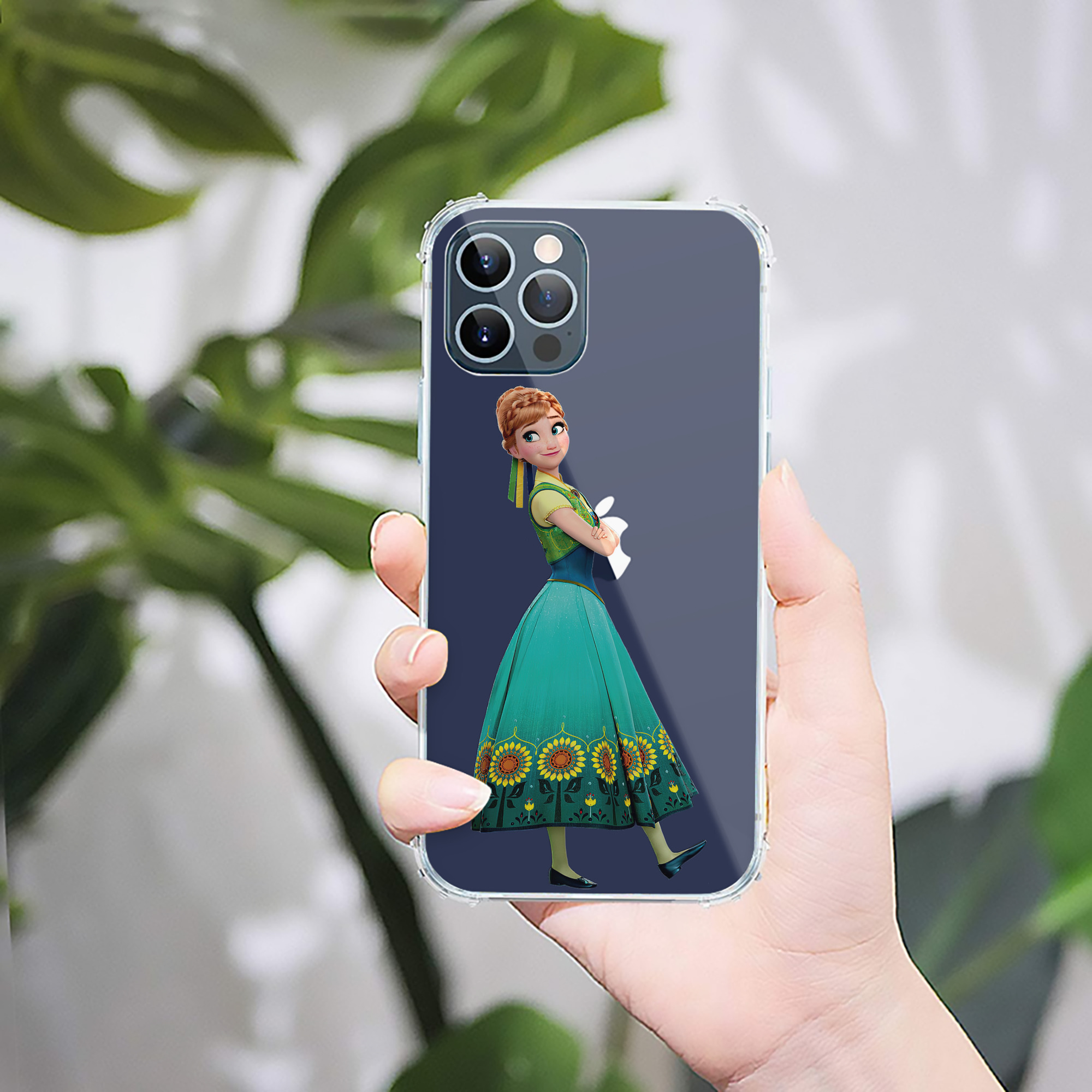 （画像用） アナと雪の女王 アンナ エルサ Frozen Anna Elsa 【iPhone 12シリーズ対応】透明スマホケース（クリアソフトケース）